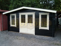 James 5m x 4m Log Cabin image with logo 2