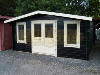 James 5m x 4m Log Cabin image with logo 2