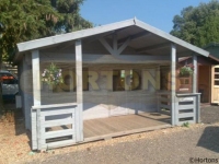 5m x 6.8m Log Cabin - Surrey with logo 4