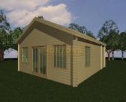 30 sq m Lillehammer log house 45-45mm logs