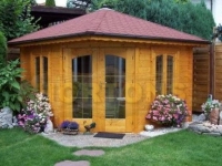 Bertsch Holzau - Penta6 300x300 corner summerhouse log cabin