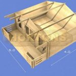 5x4m garden room 3D plan