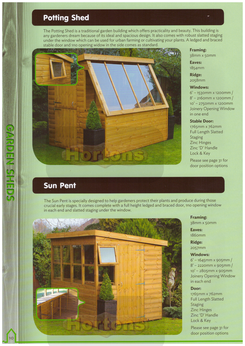 Shedlands Potting Shed and Sun Pent Potting Shed