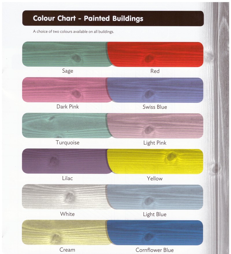 Shedlands paint colour chart