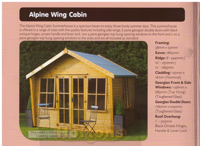 Shedlands Alpine Wing Summerhouse