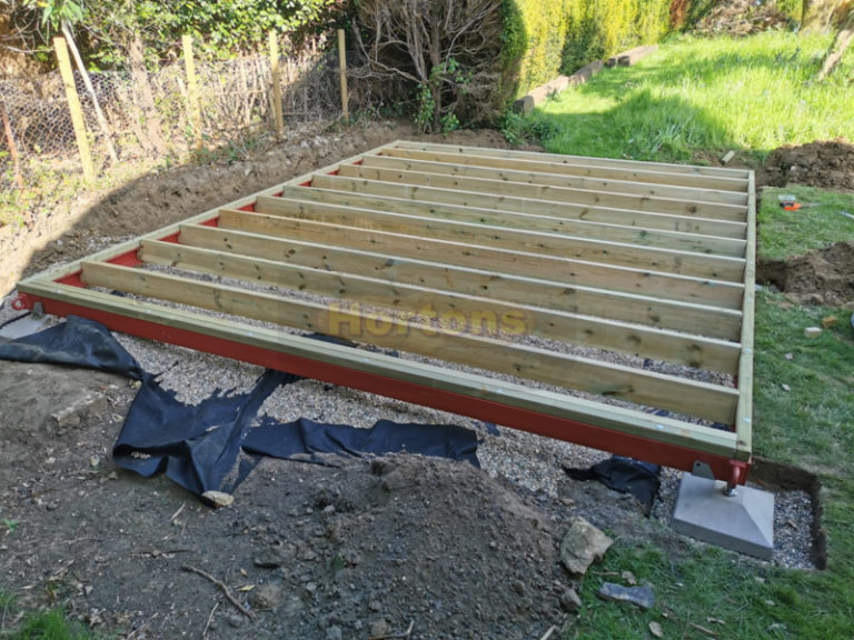 Static caravan chassis UK Log Cabins standard or custom garden