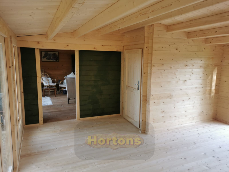 Make your existing log cabin into a multi-roomed garden annexe