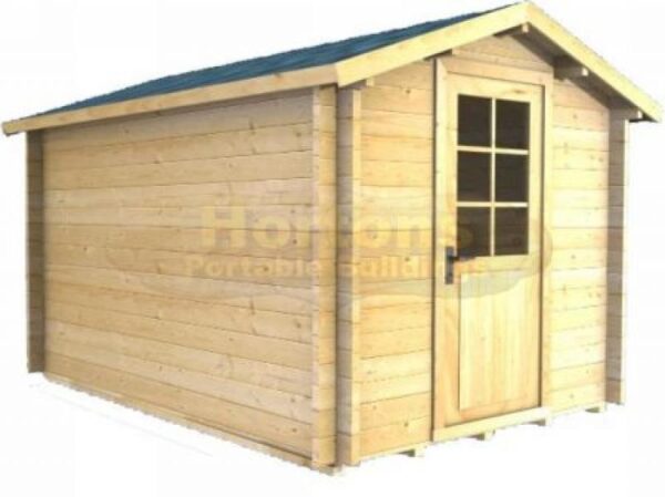 2mx3m log cabin graphic clear