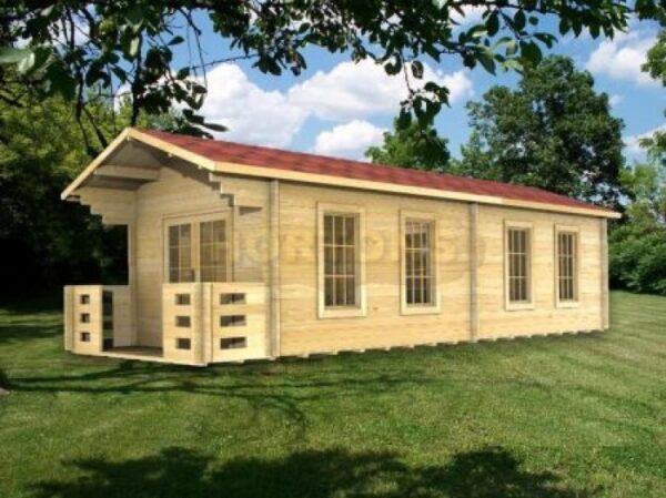 3x8m log cabin side wall graphic