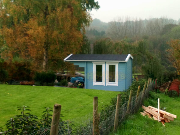 3m x 3m custom garden cabin installed