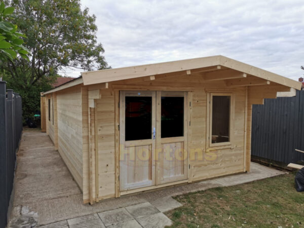4m x 7m log cabin building regs compliant