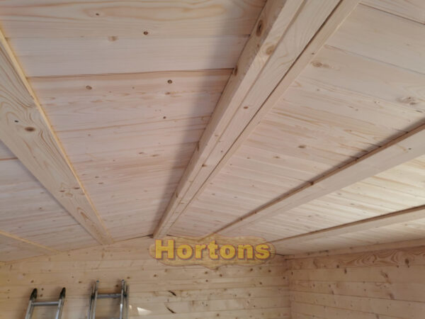 4m x 5m garden cabin insulated roof