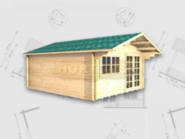 4m x 5m garden room graphic
