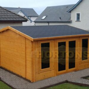 4.5m x 4.5m garden room installed