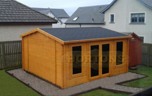 4.5m x 4.5m garden room installed