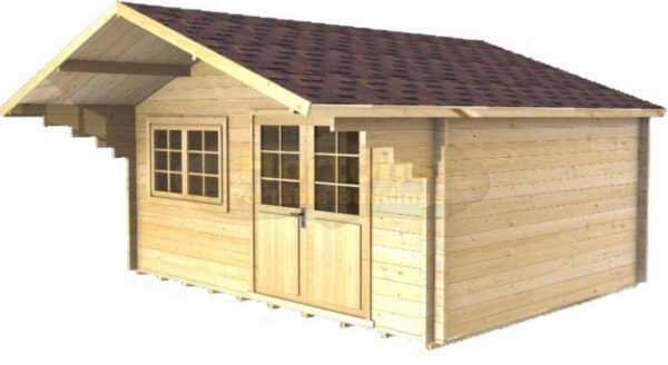 4.5m x 3m log cabin clear background
