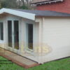 5x4m log cabin high quality double glazed tilt and turn windows
