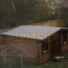 5x4m log cabin high quality double glazed windows and doors