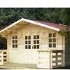 5m x 4m garden cabin with veranda and Georgian bars
