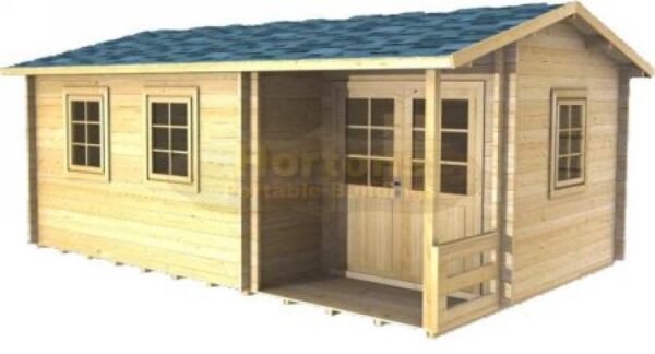5.5m x 3.5m log cabin clear background