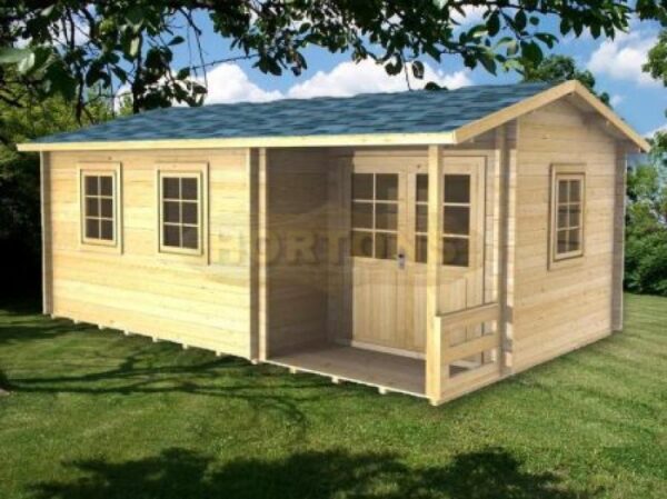 5.5m x 3.5m log cabin graphic