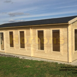 8.5x3.5 log cabin with internal partition