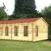 8.5x3.5m log cabin garden graphic