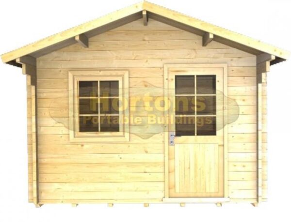 3 x 2 garden cabin front graphic clear