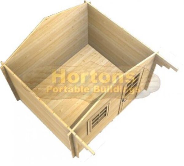 3m x 2m garden cabin 3D plan