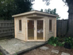 3x3m corner log cabin