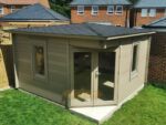 4x4m corner log cabin