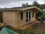 5x3m insulated log cabin with uPVC joinery