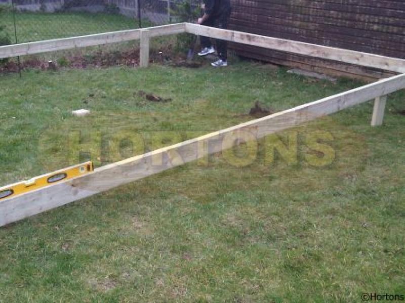 Raised timber base kit installation
