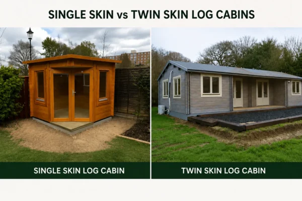 Twin Skin vs Single Skin Log Cabins: Which Insulation Do You Actually Need?