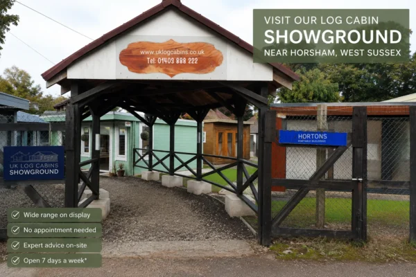 Visiting Our Log Cabin Showground Near Horsham, West Sussex: What to Expect